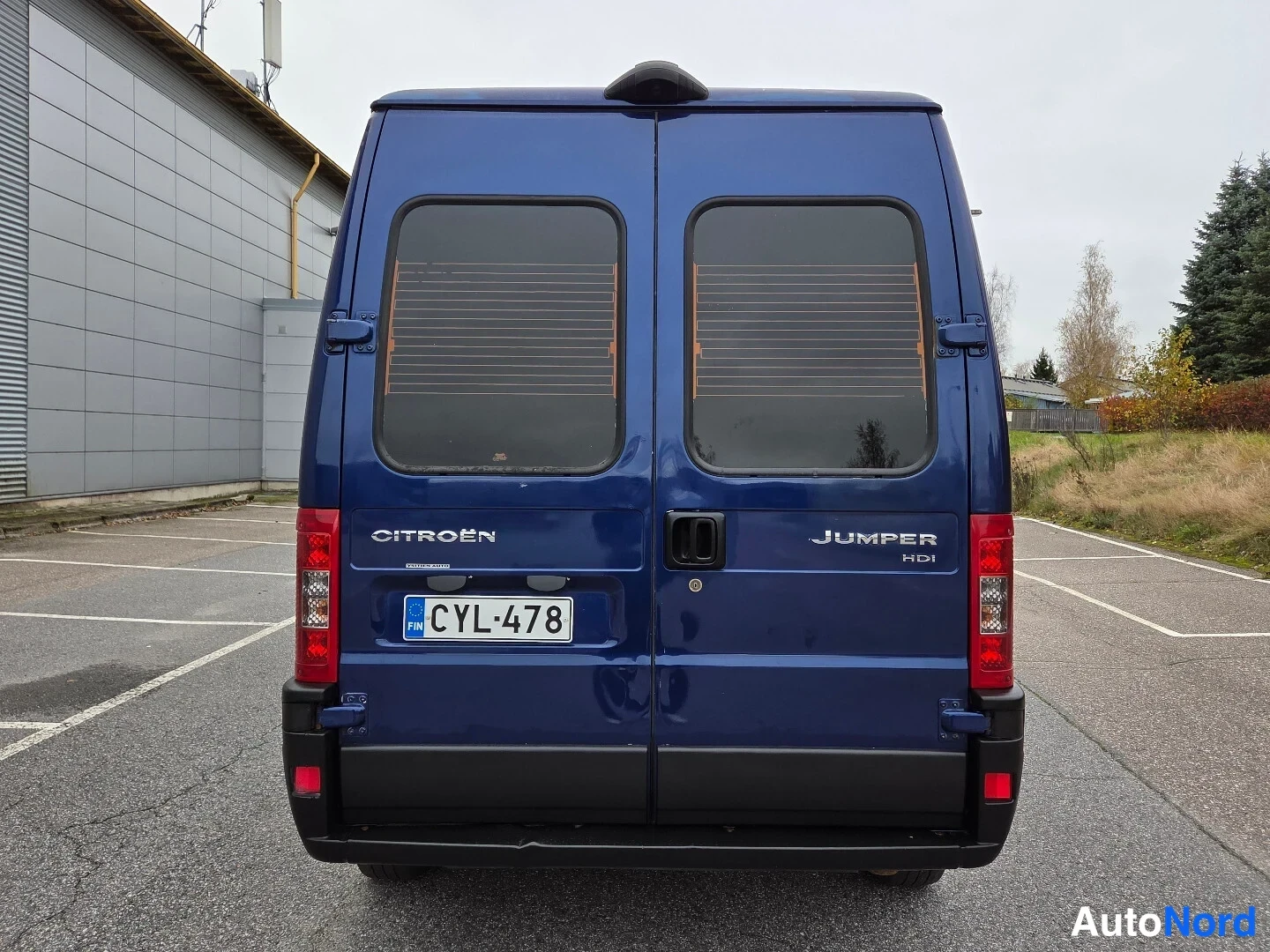 Sininen Citroen Jumper 2005, takaa, kuva 8