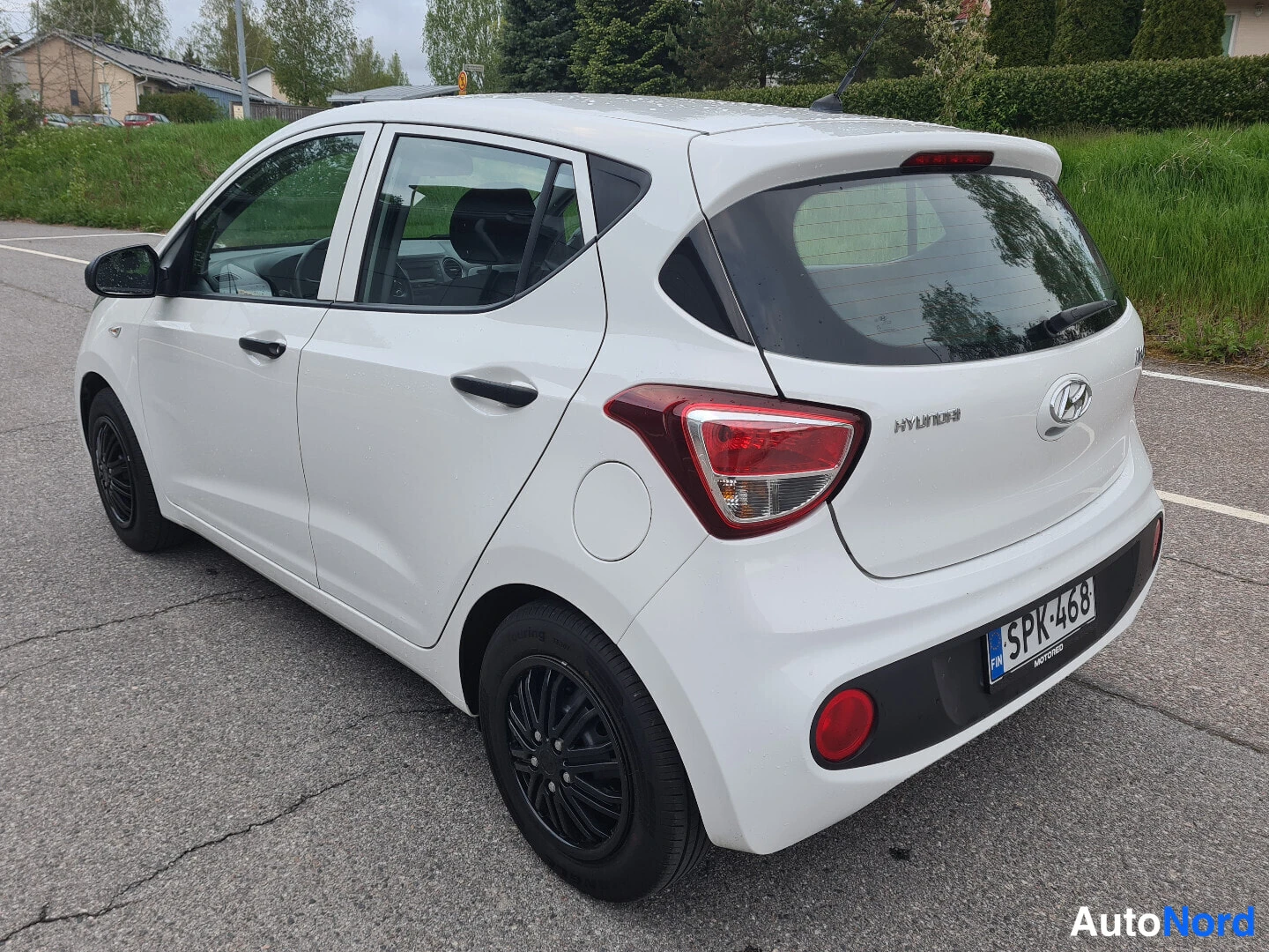 Valkoinen Hyundai i10 2018, takaviisto, kuva 6