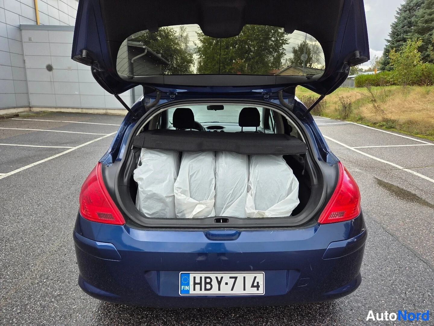Sininen Peugeot 308 2009, takaa, kuva 7