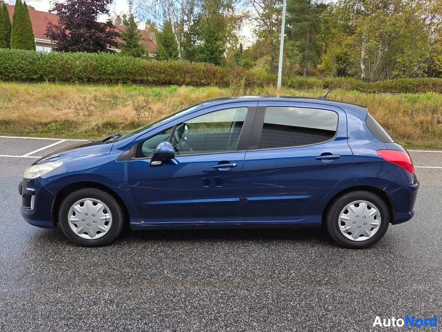 Sininen Peugeot 308 2009, sivulta, kuva 4