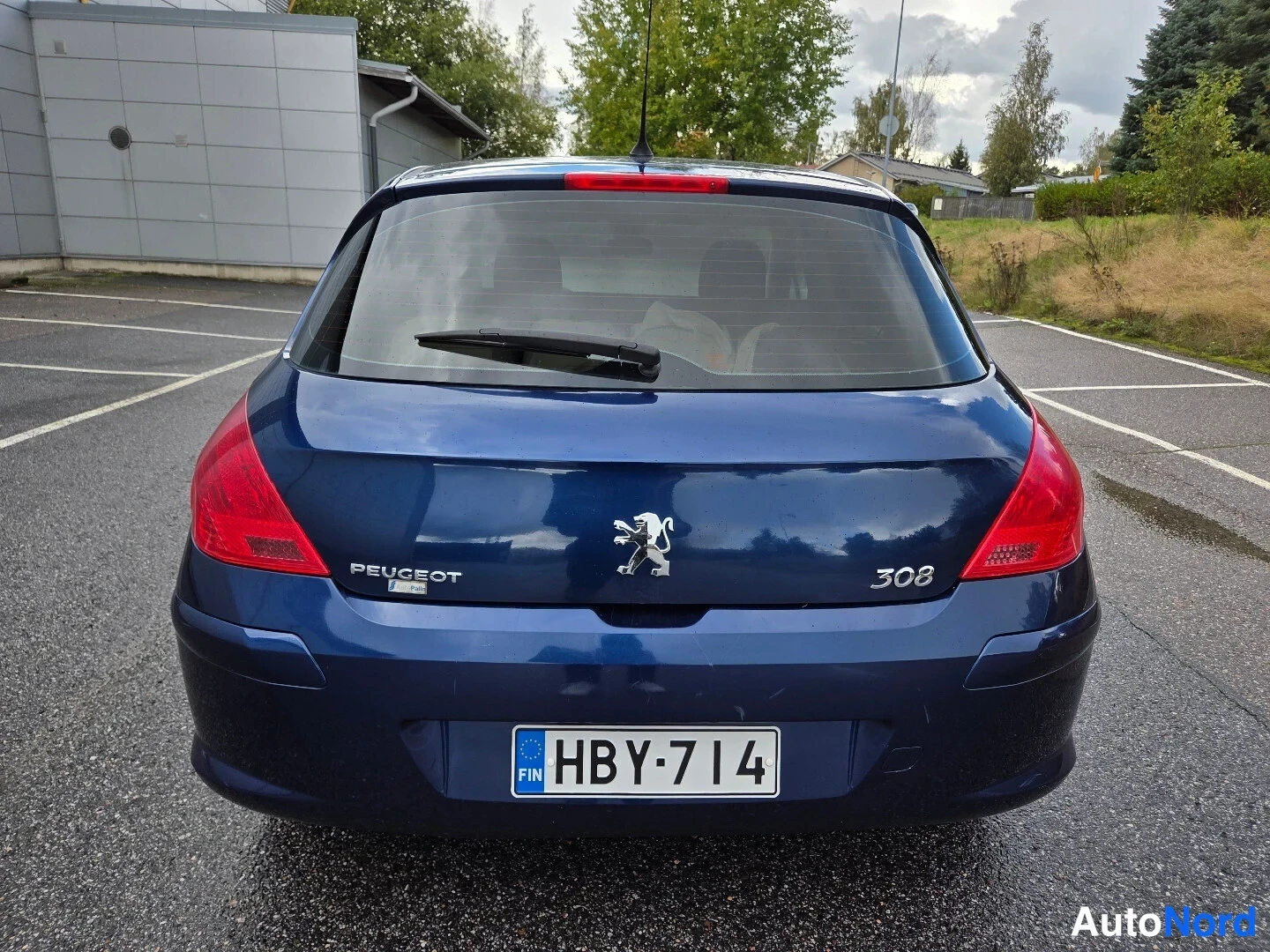 Sininen Peugeot 308 2009, takaa, kuva 8