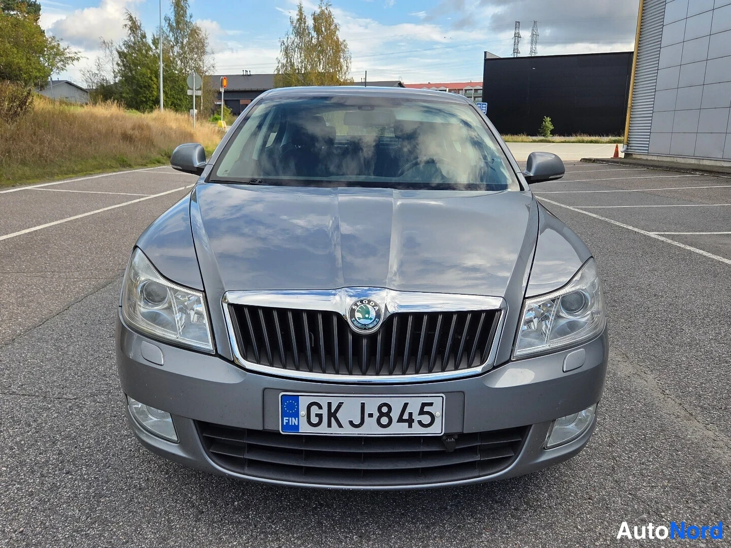 Harmaa Skoda Octavia 2012, edestä, kuva 3