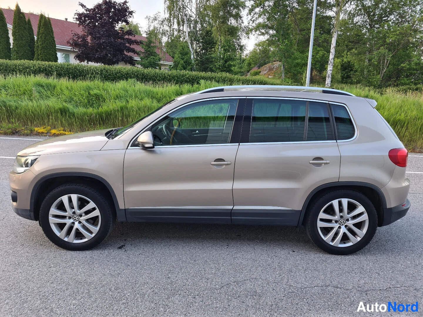 Beige Volkswagen Tiguan 2012, sivulta, kuva 5