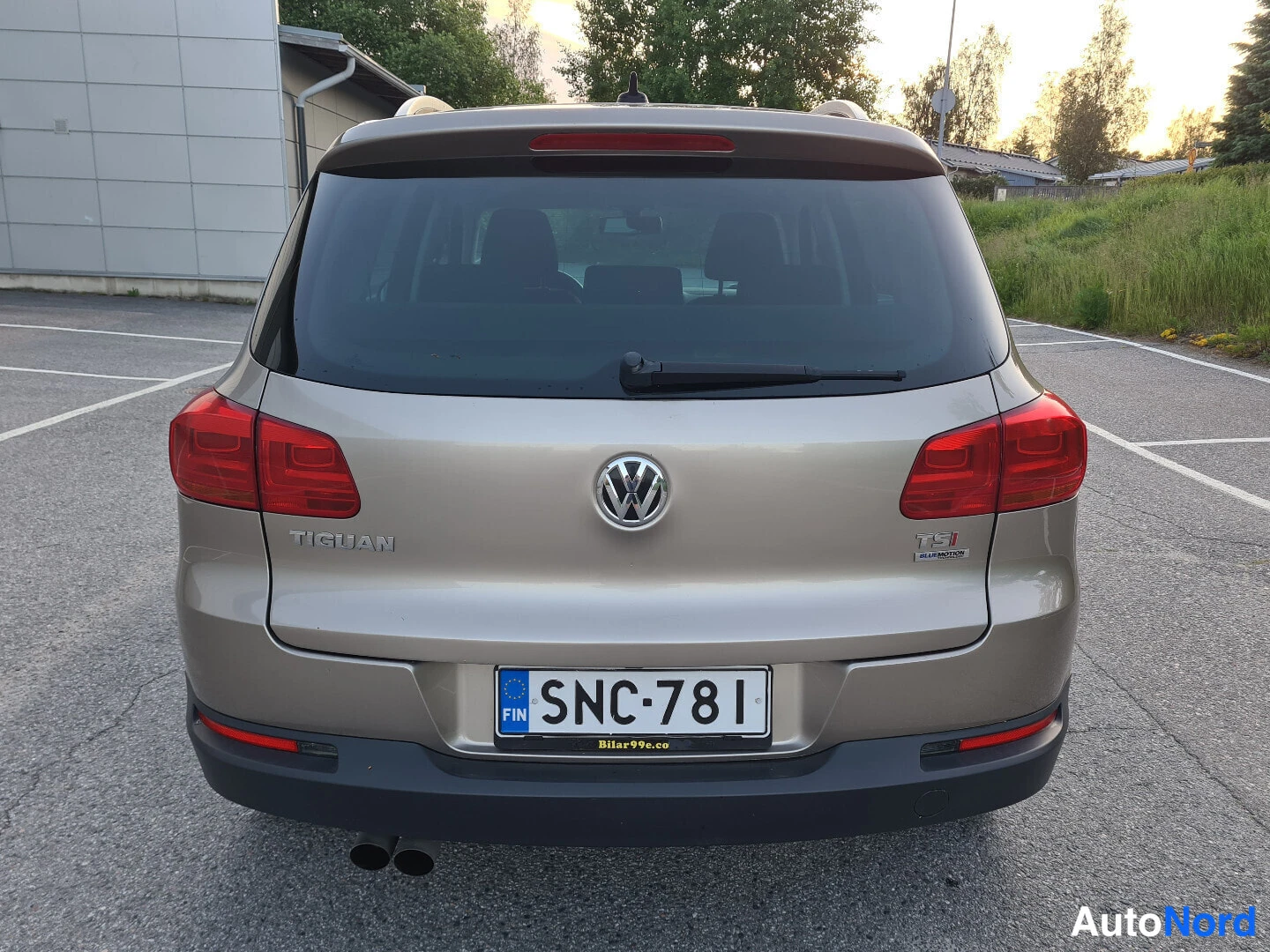 Beige Volkswagen Tiguan 2012, takaa, kuva 8
