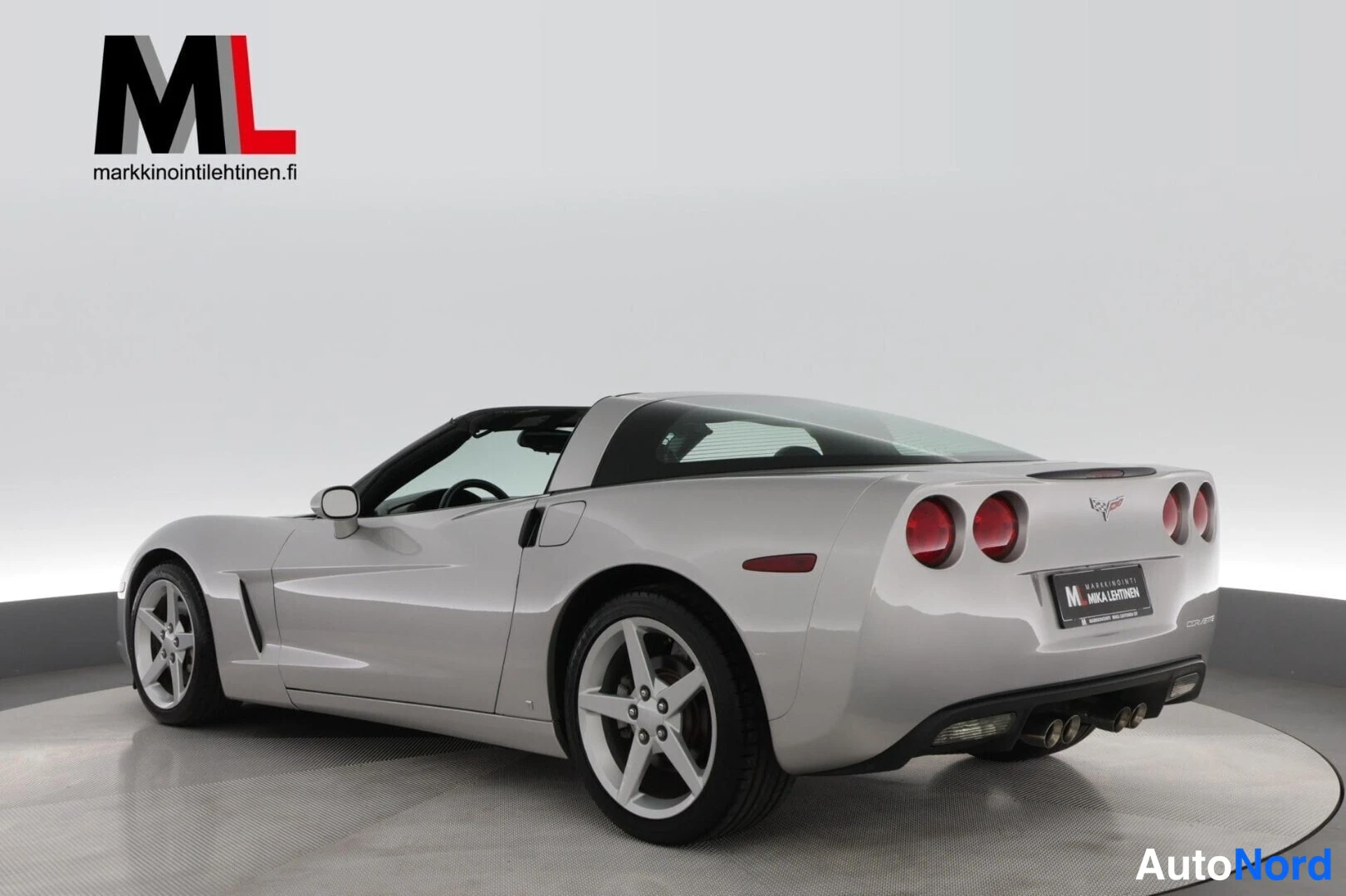 Harmaa Chevrolet Corvette C6 2007, takaviisto, kuva 11