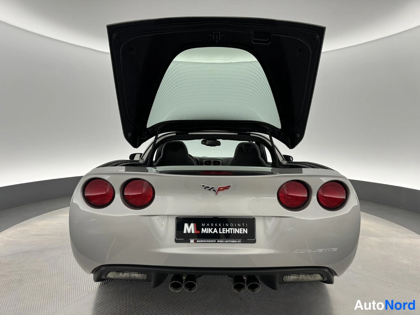 Harmaa Chevrolet Corvette C6 2007, takaa, kuva 17