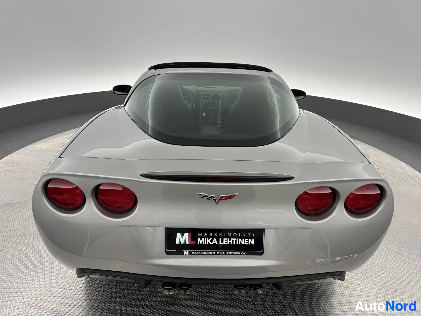 Harmaa Chevrolet Corvette C6 2007, takaa, kuva 15