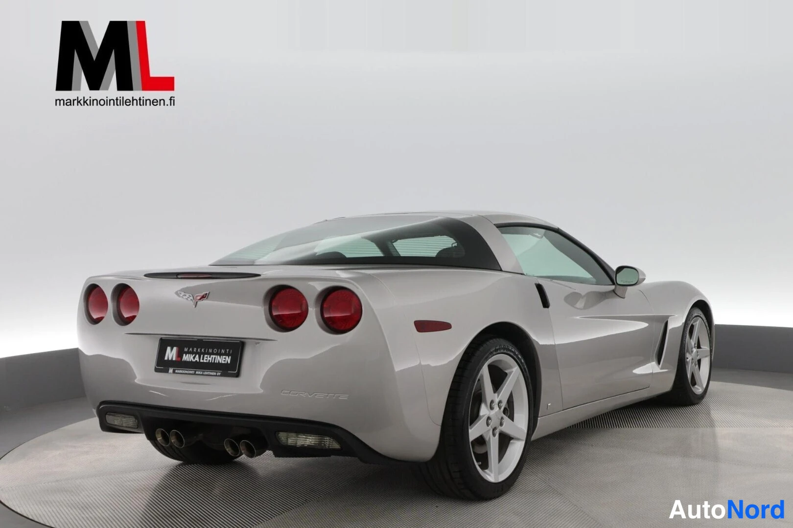 Harmaa Chevrolet Corvette C6 2007, takaviisto, kuva 12