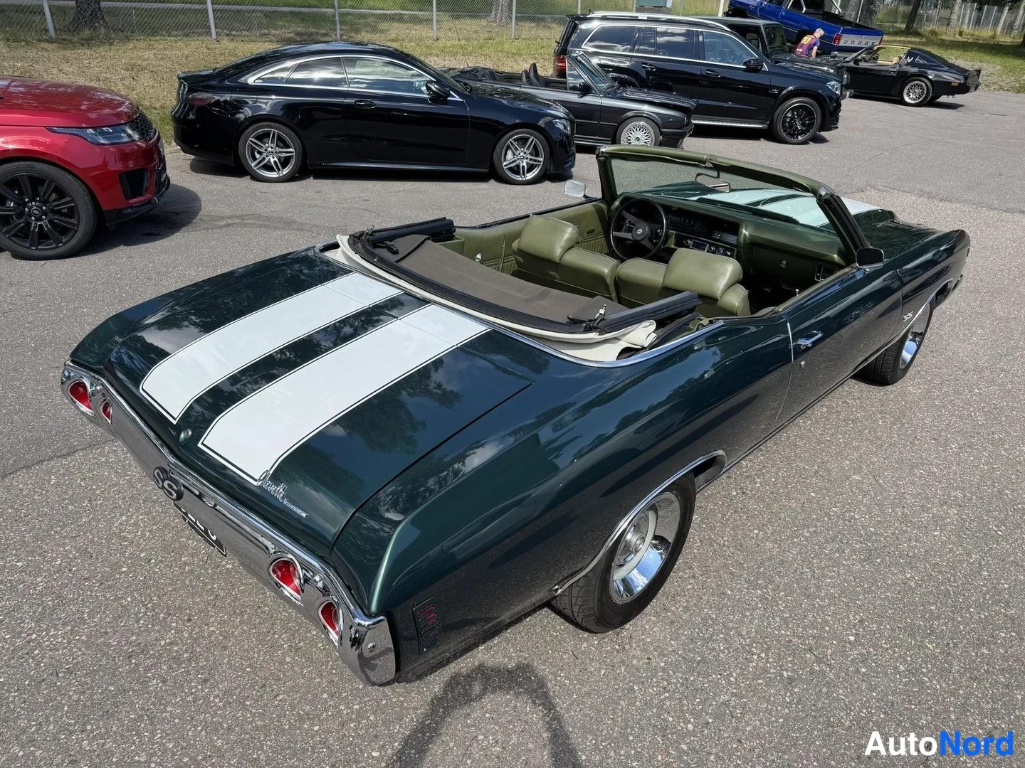 Vihreä Chevrolet Chevelle 1971, takaviisto, kuva 13