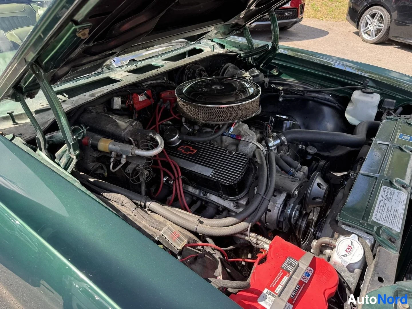 Vihreä Chevrolet Chevelle 1971, moottoritila, kuva 27