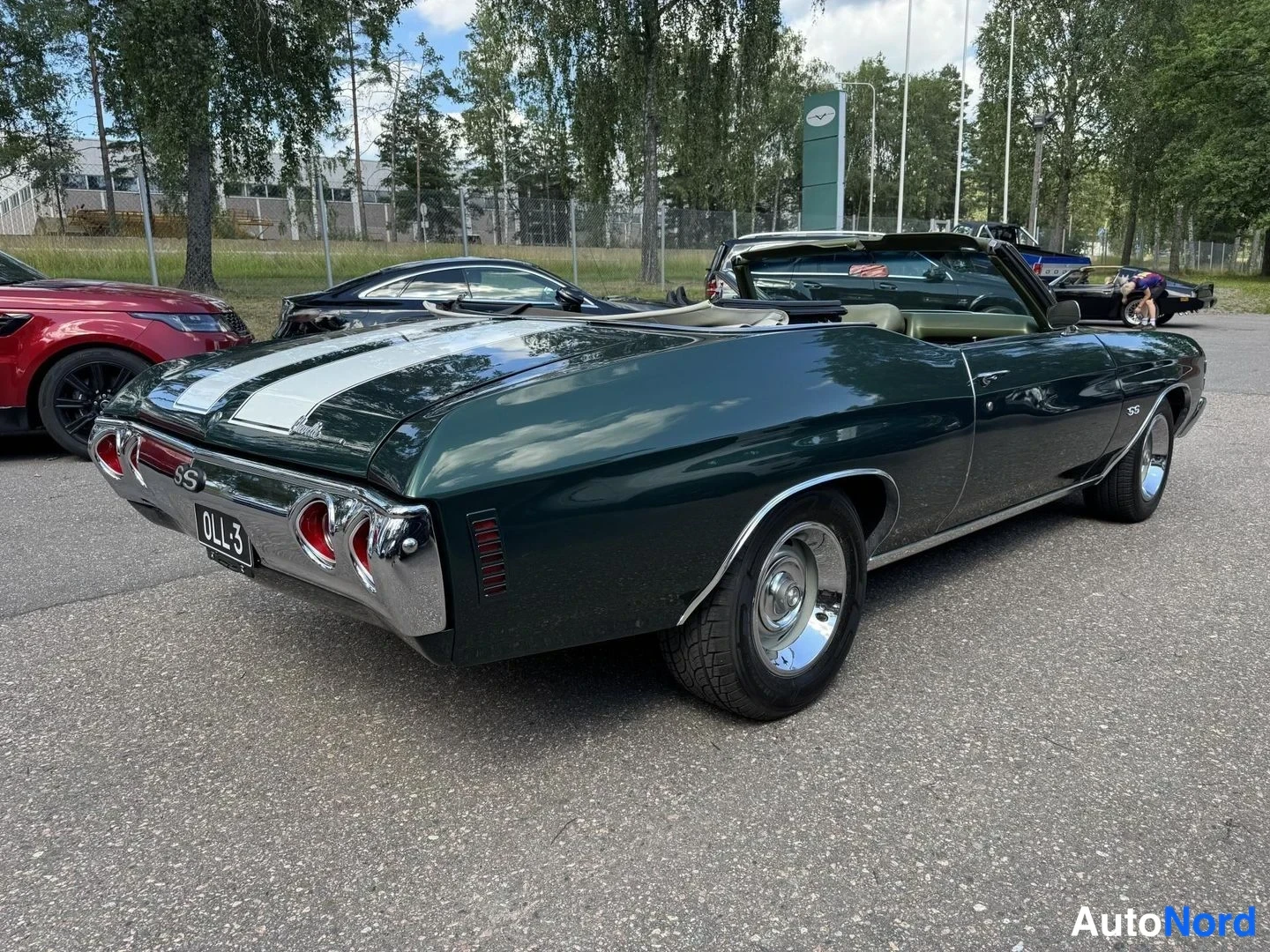 Vihreä Chevrolet Chevelle 1971, takaviisto, kuva 11