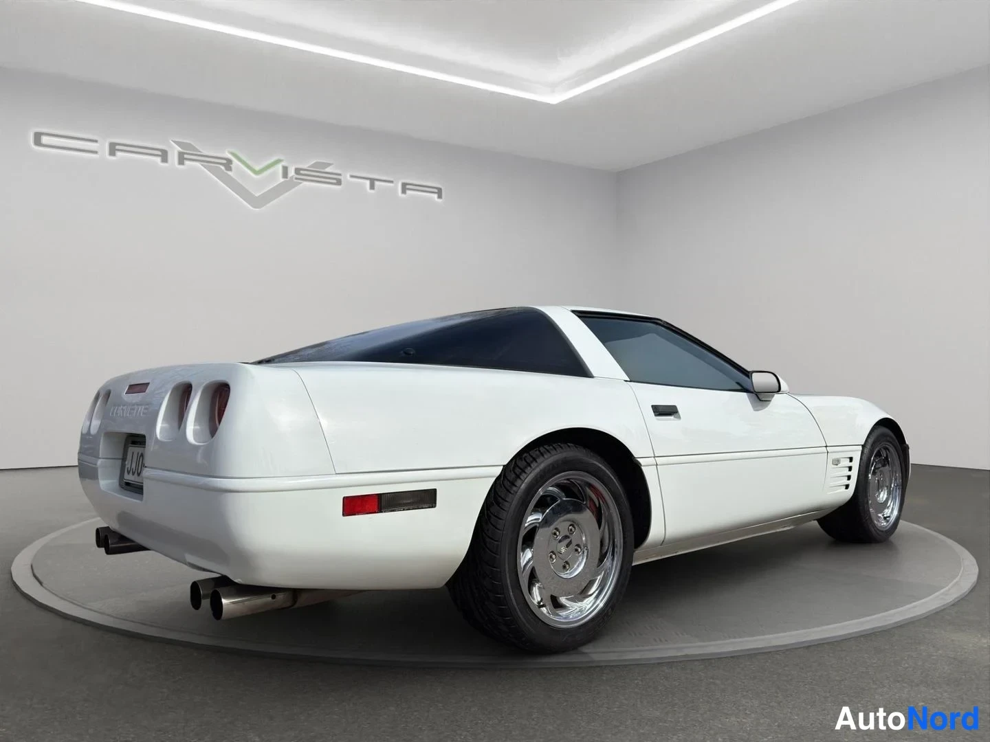 Valkoinen Chevrolet Corvette Coupe 1991, takaviisto, kuva 8