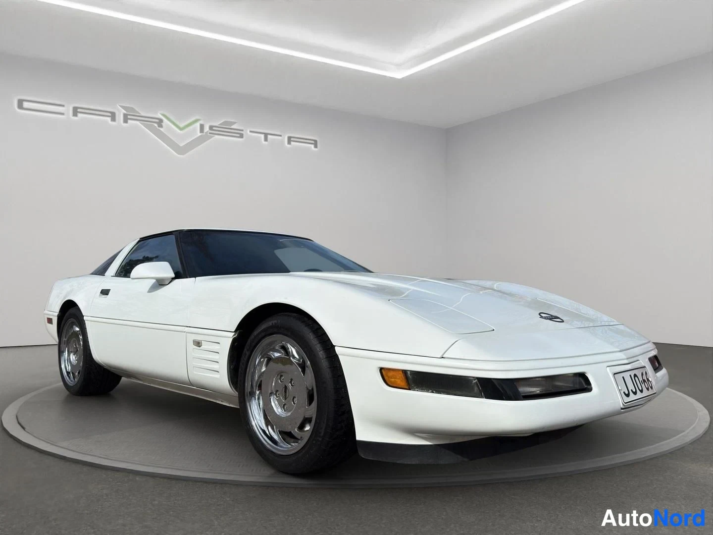 Valkoinen Chevrolet Corvette Coupe 1991, etuviisto, keula oikealle, kuva 5