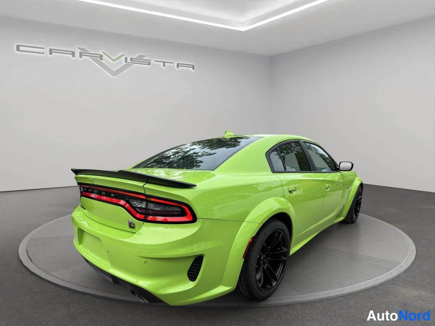 Vihreä Dodge Charger 2024, takaviisto, kuva 6