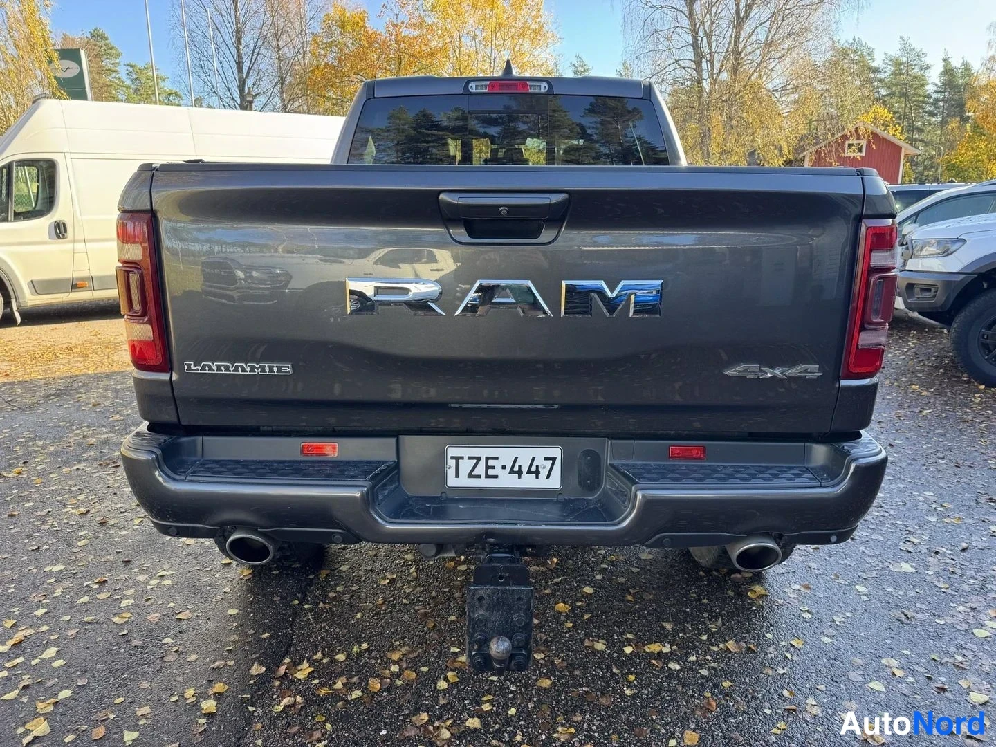 Harmaa Dodge Ram 1500 2019, takaa, kuva 9
