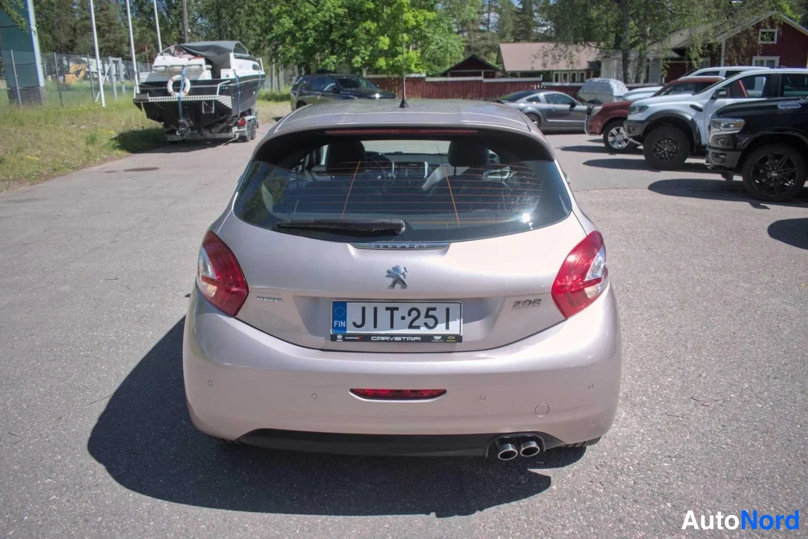 Harmaa Peugeot 208 2012, takaa, kuva 7