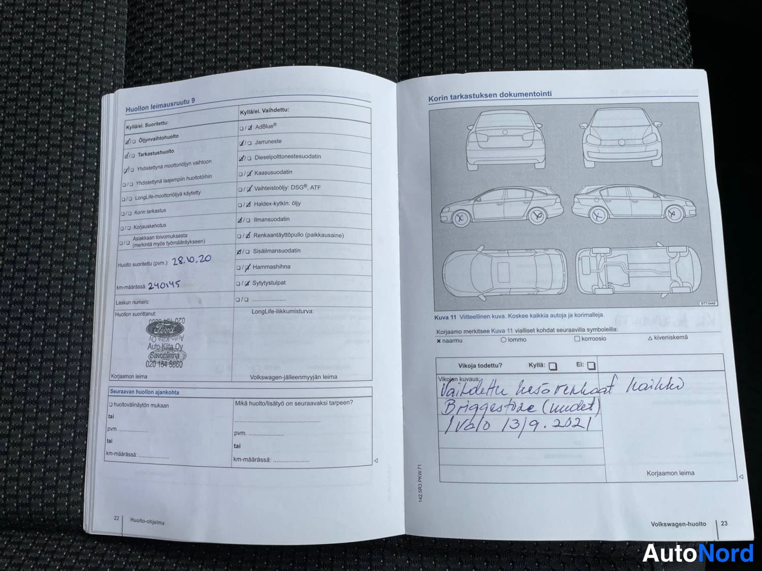 Harmaa Volkswagen Touran 2014, asiakirja, kuva 28