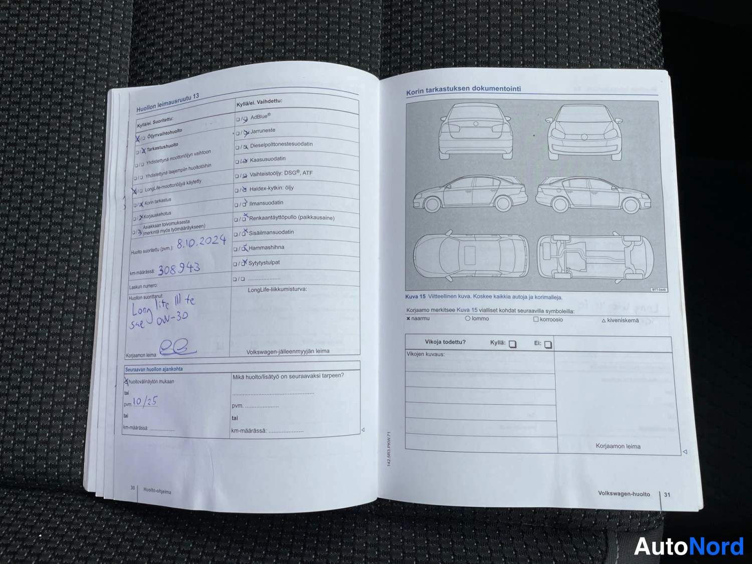 Harmaa Volkswagen Touran 2014, asiakirja, kuva 32