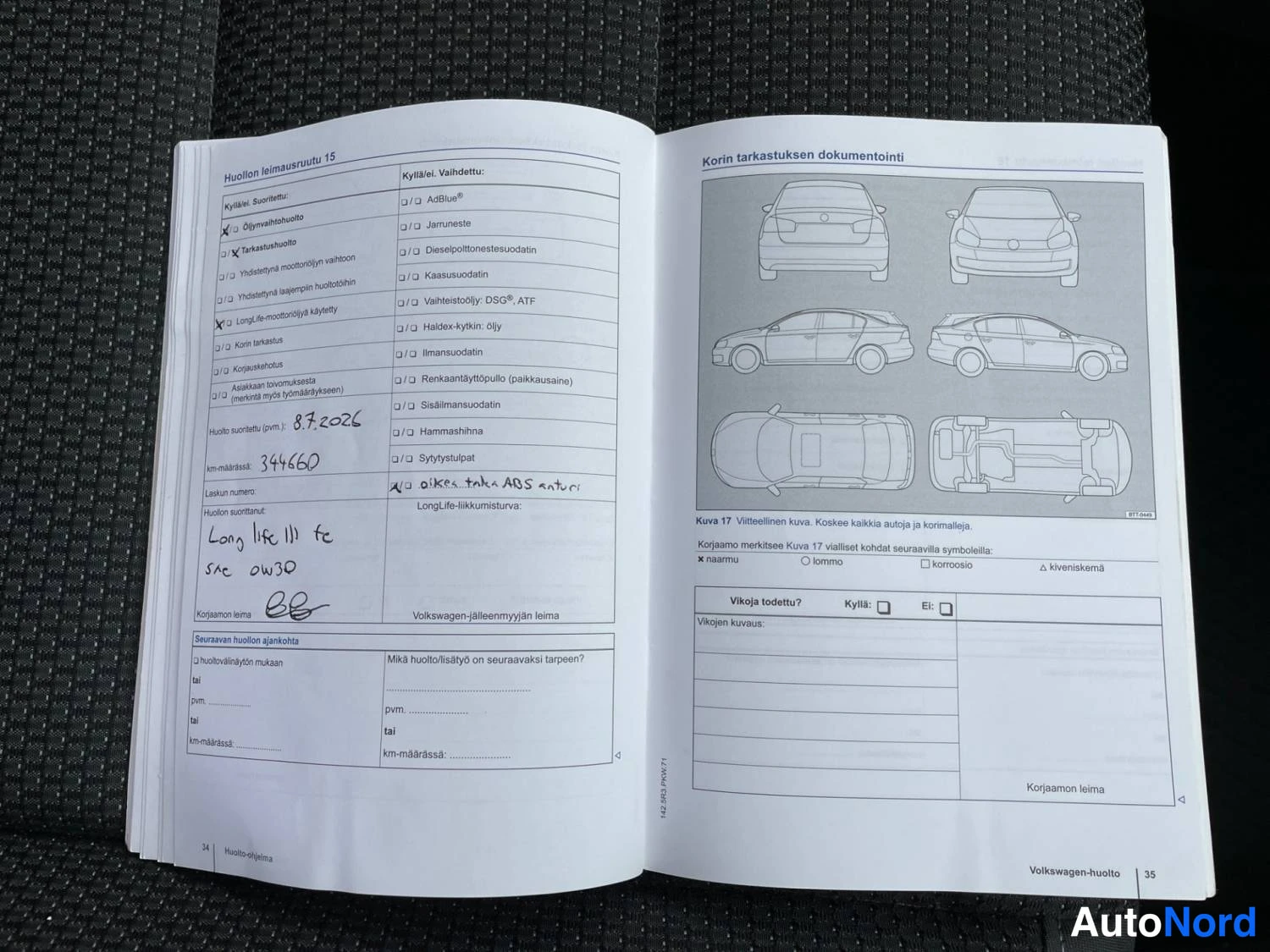 Harmaa Volkswagen Touran 2014, asiakirja, kuva 34
