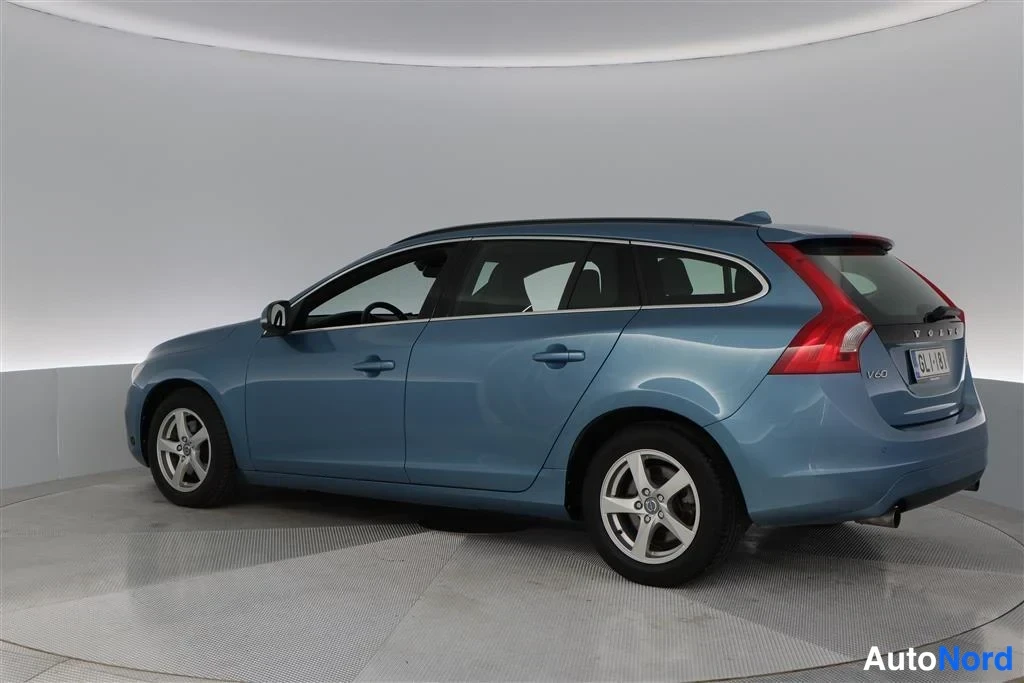 Blue Volvo V60 2014, rear three-quarter, photo 5
