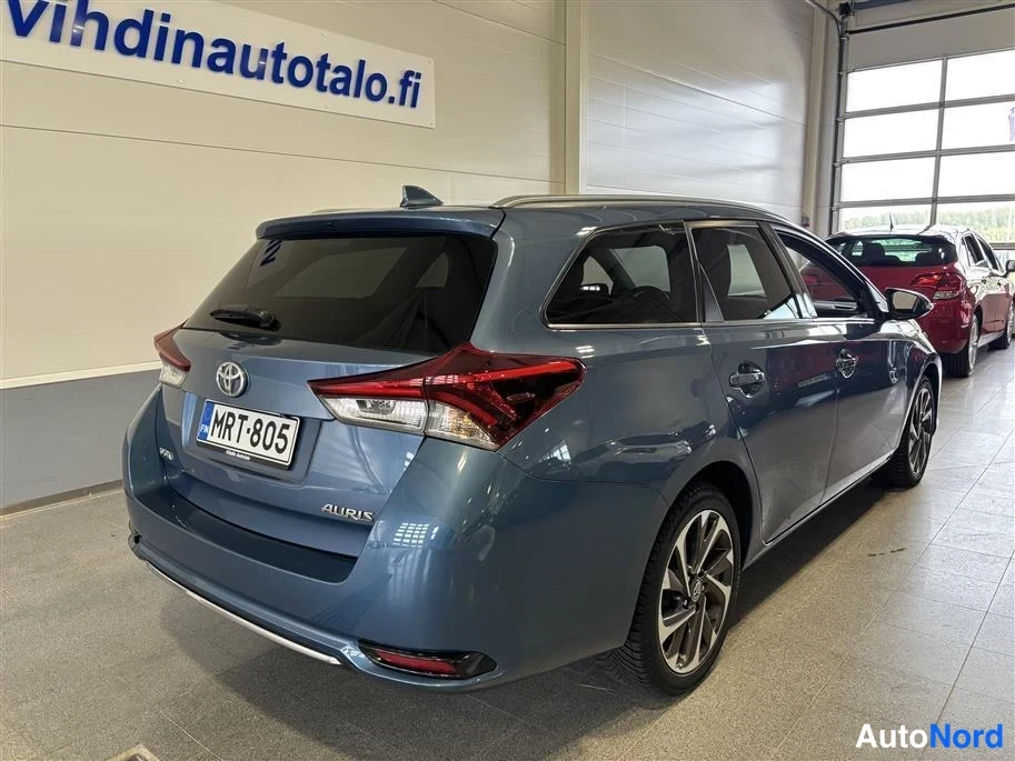 Blue Toyota Auris 2016, rear three-quarter, photo 4