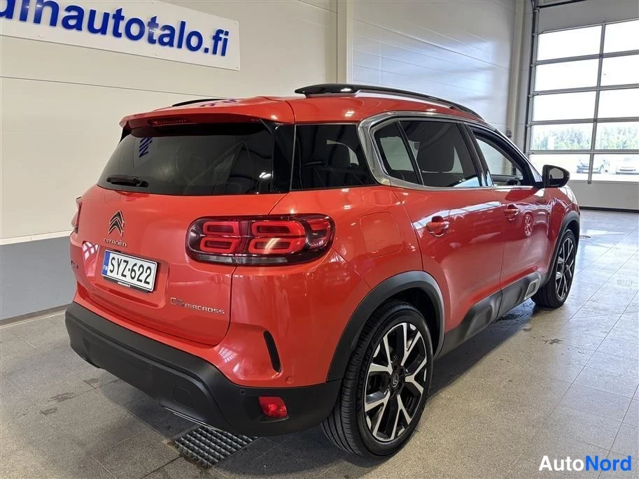 Red Citroen C5 Aircross 2021, rear three-quarter, photo 5