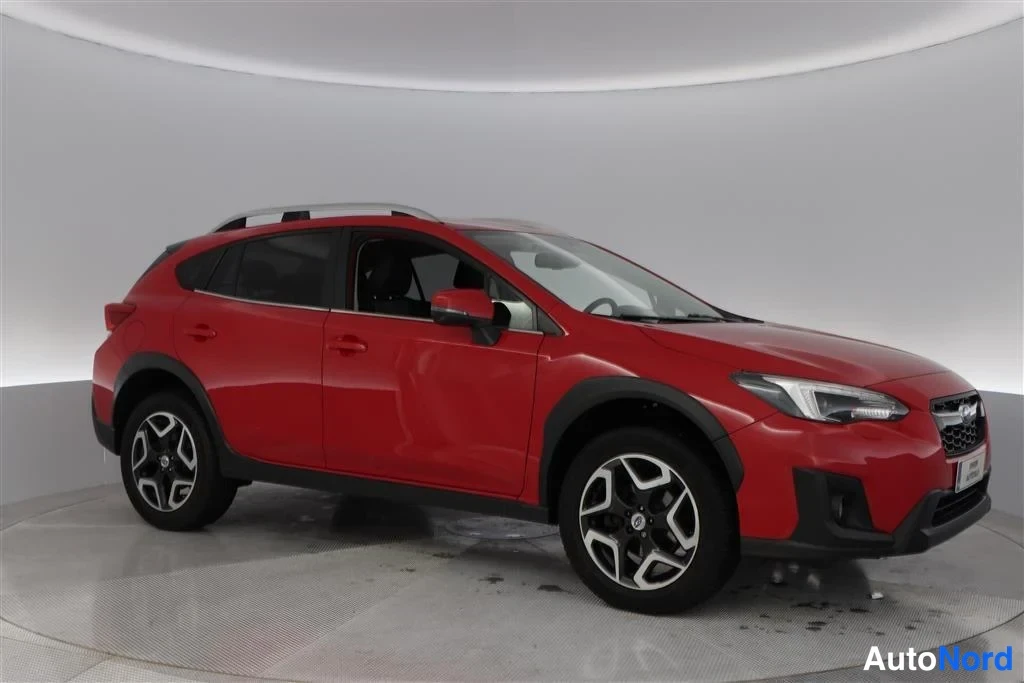 Red Subaru XV 2018, front three-quarter, nose to the right, photo 5