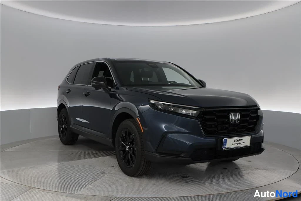 Blue Honda CR-V 2026, front three-quarter, nose to the right, photo 5