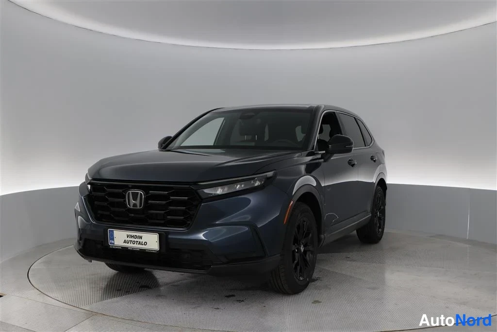 Blue Honda CR-V 2026, front three-quarter, nose to the left, photo 2