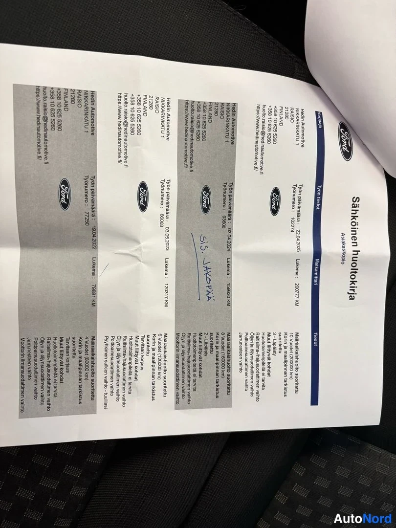 Valkoinen Ford Transit Custom 2020, asiakirja, kuva 12