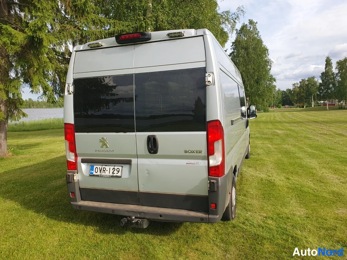 Harmaa Peugeot Boxer 2017, takaa, kuva 12