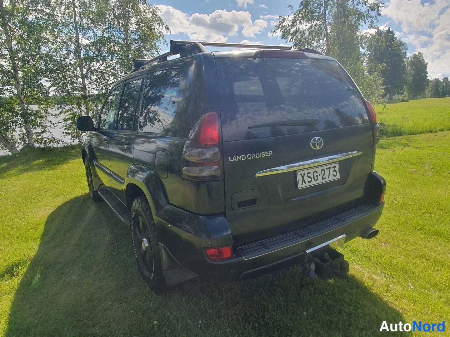 Musta Toyota Land Cruiser 2005, takaviisto, kuva 8