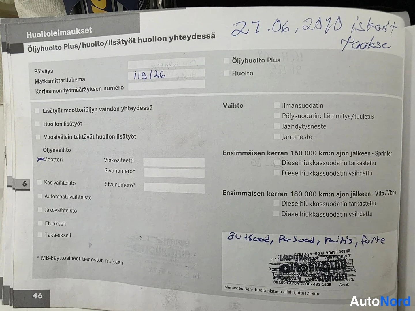 Punainen Mercedes-Benz Vito 2008, asiakirja, kuva 36