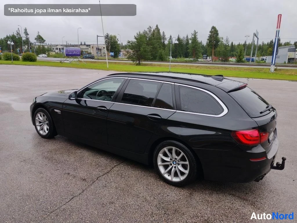 Musta BMW 525d xDrive 2012, takaviisto, kuva 14