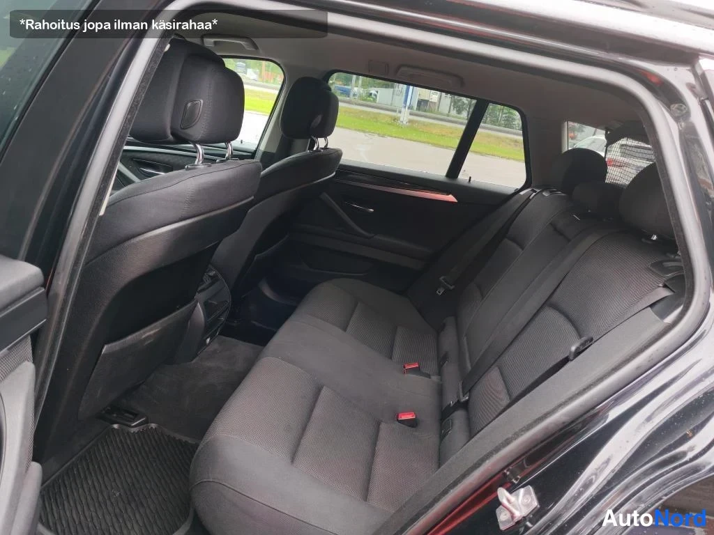 Musta BMW 525d xDrive 2012, takaistuimet, kuva 21