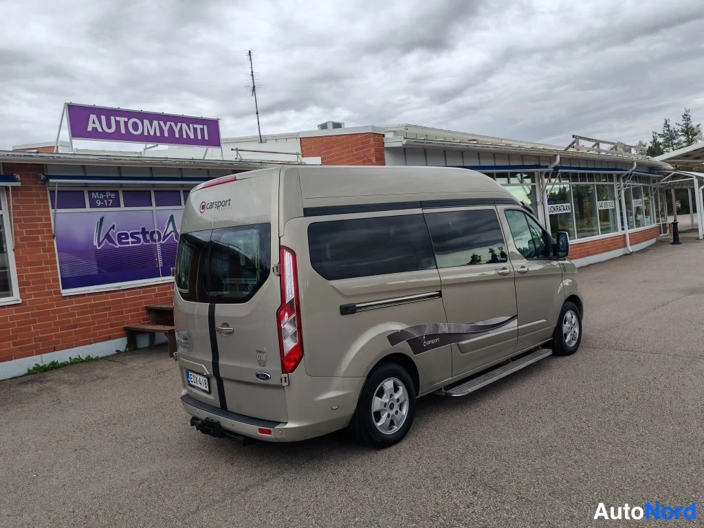 Harmaa Ford Transit Custom 2018, takaviisto, kuva 7