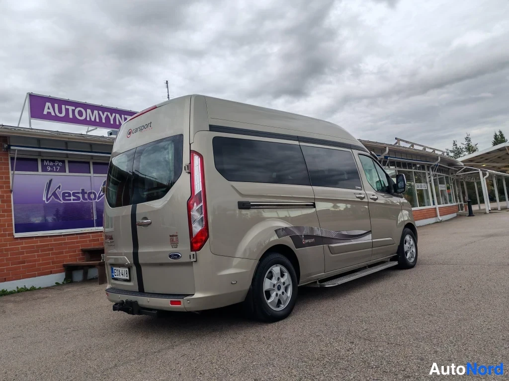 Harmaa Ford Transit Custom 2018, takaviisto, kuva 6