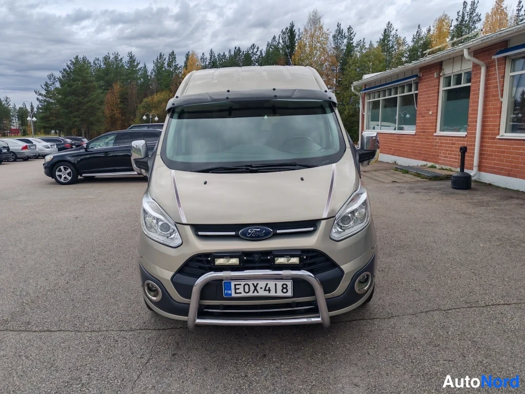 Harmaa Ford Transit Custom 2018, edestä, kuva 3