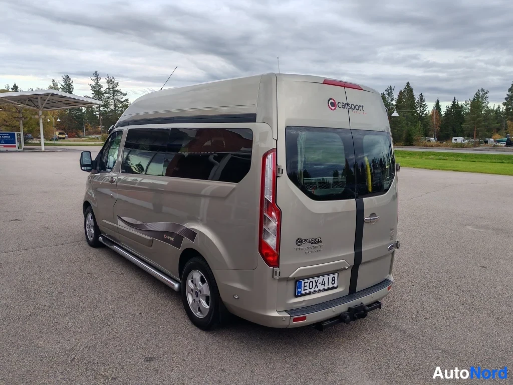 Harmaa Ford Transit Custom 2018, takaviisto, kuva 8