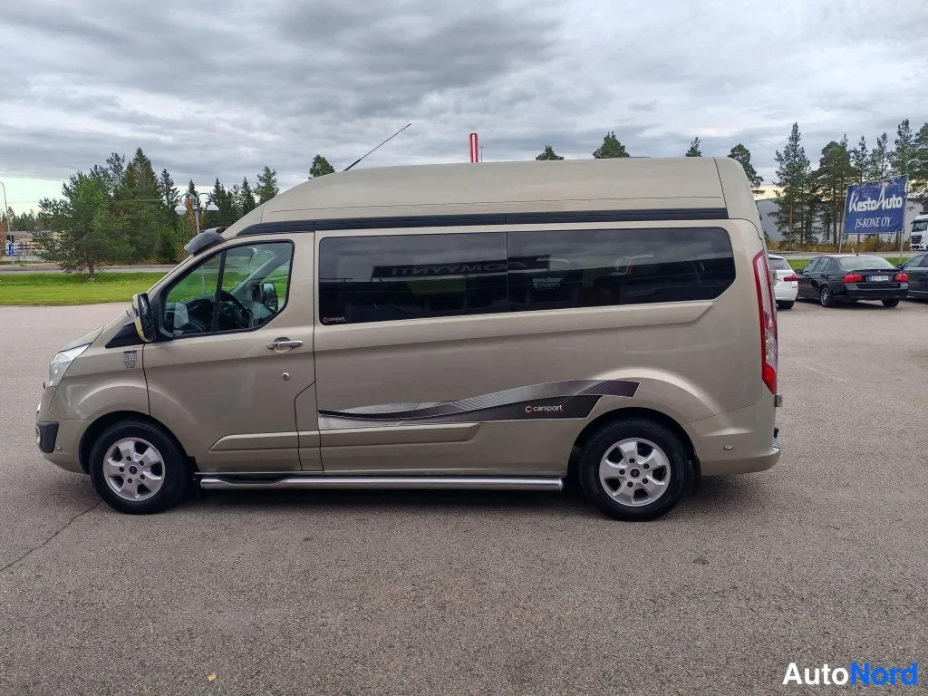 Harmaa Ford Transit Custom 2018, sivulta, kuva 5