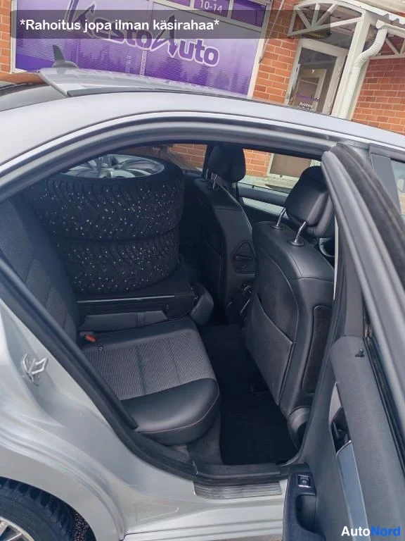 Harmaa Mercedes-Benz C 200 2007, takaistuimet, kuva 15