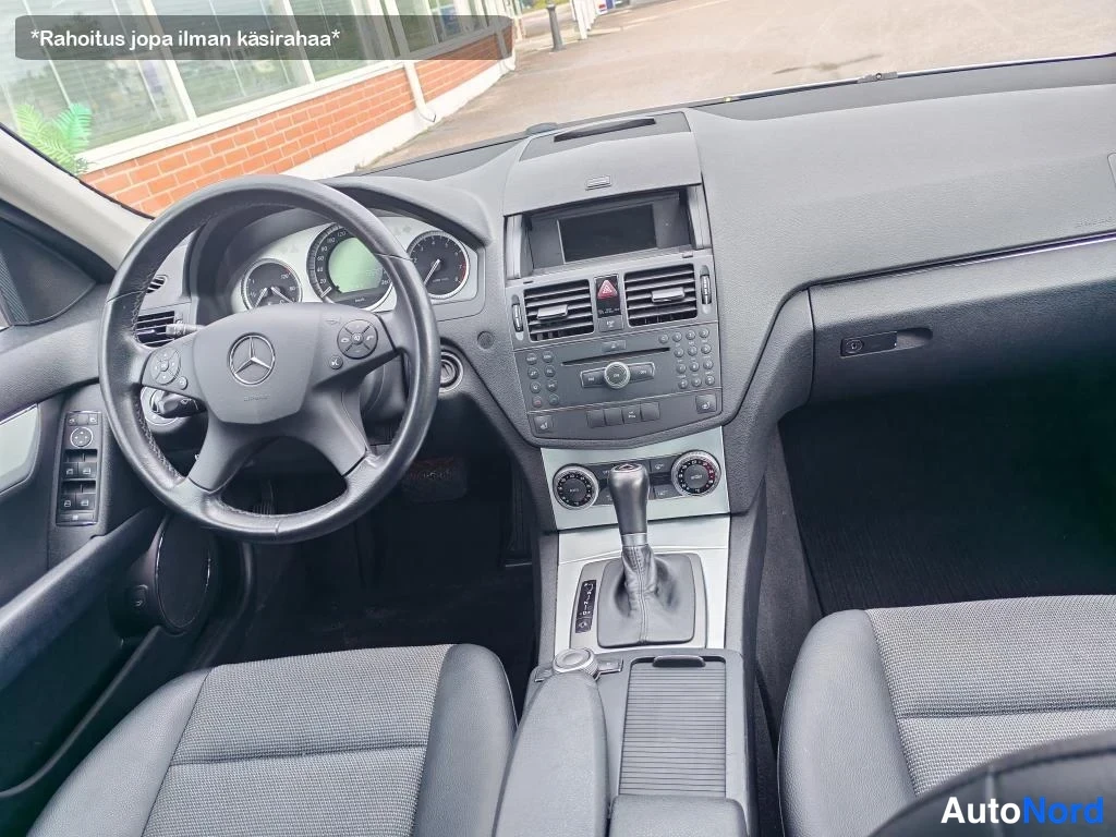 Harmaa Mercedes-Benz C 200 2007, ohjaamo, kuva 12