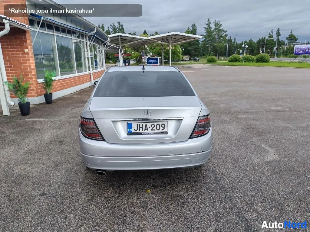 Harmaa Mercedes-Benz C 200 2007, takaa, kuva 9