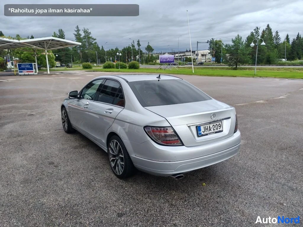 Harmaa Mercedes-Benz C 200 2007, takaviisto, kuva 8