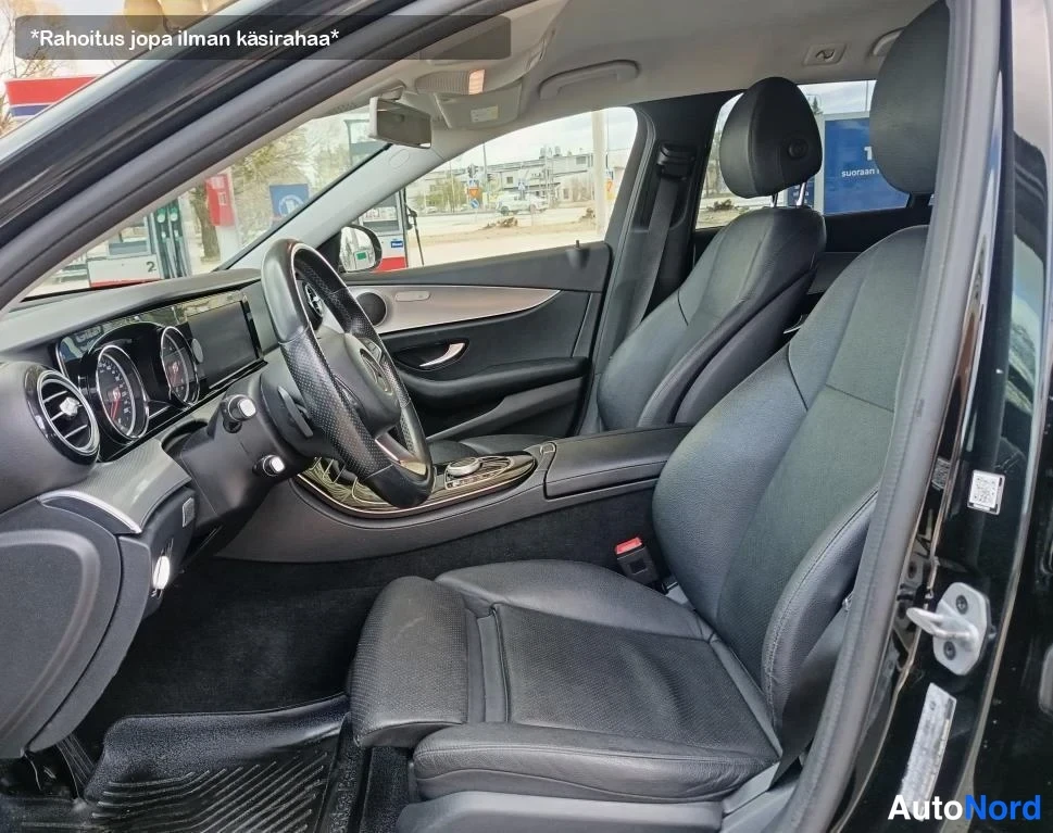 Musta Mercedes-Benz E 200 d 2018, etuistuimet, kuva 16