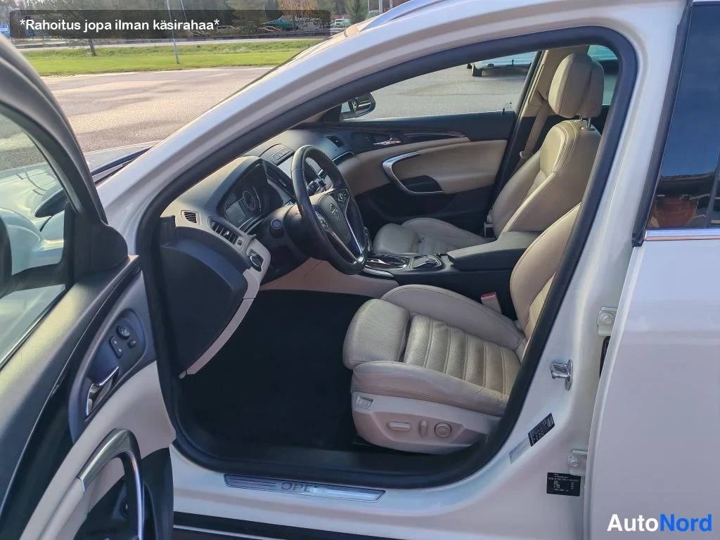 Valkoinen Opel Insignia 2015, etuistuimet, kuva 11