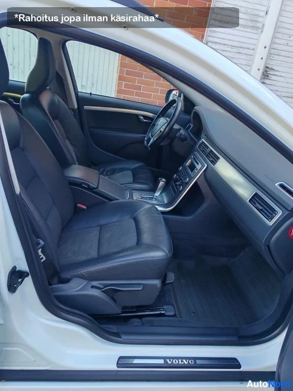 Valkoinen Volvo V70 2011, etuistuimet, kuva 15