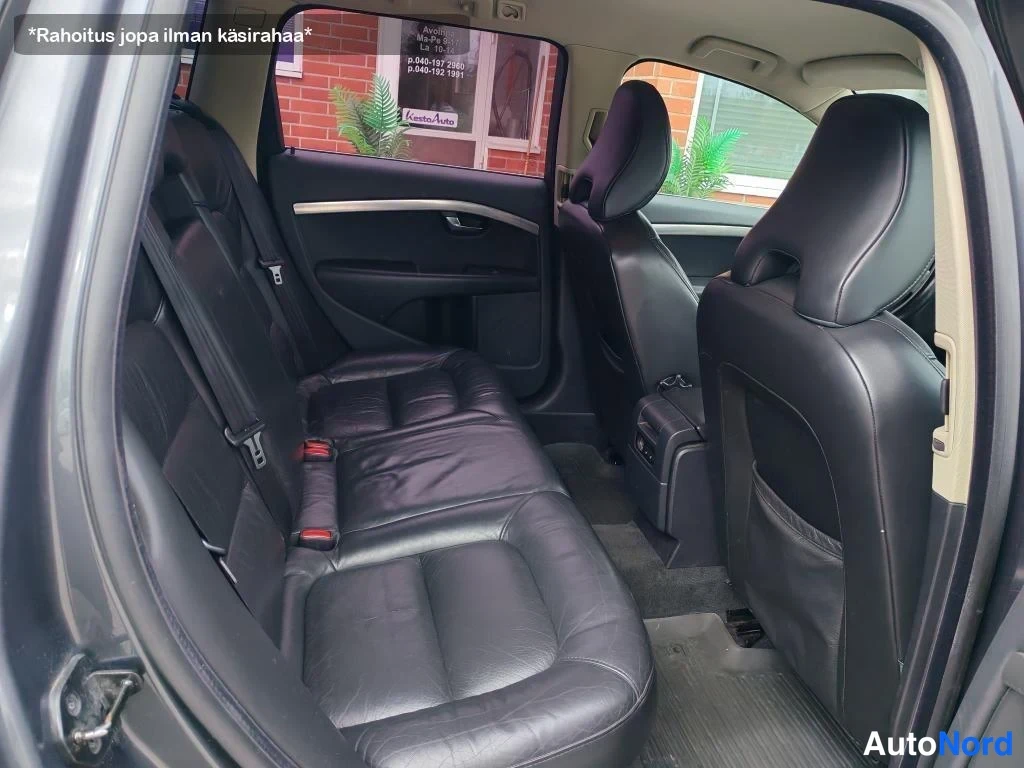 Harmaa Volvo V70 2008, takaistuimet, kuva 23