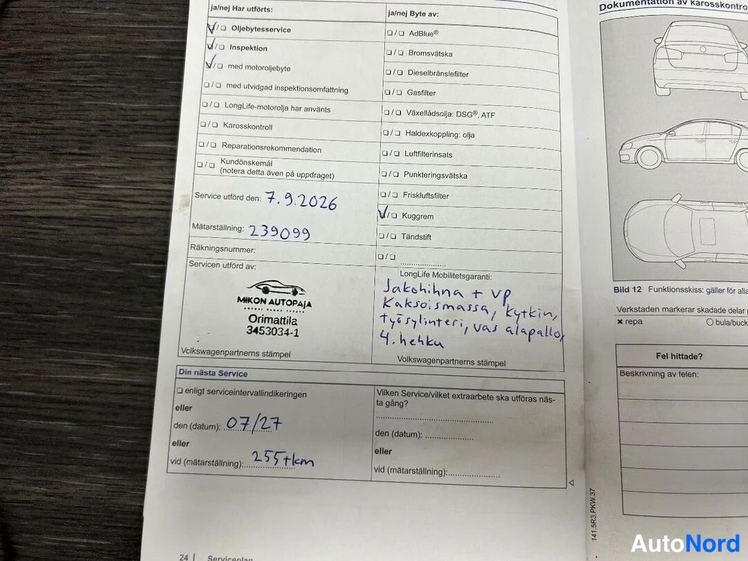 Punainen Volkswagen Golf 2014, asiakirja, kuva 26
