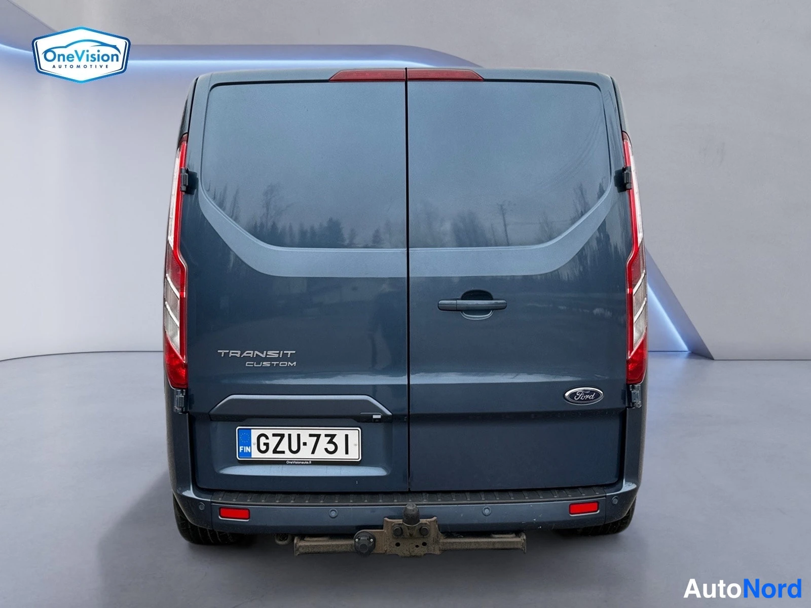 Sininen Ford Transit Custom 2021, takaa, kuva 8